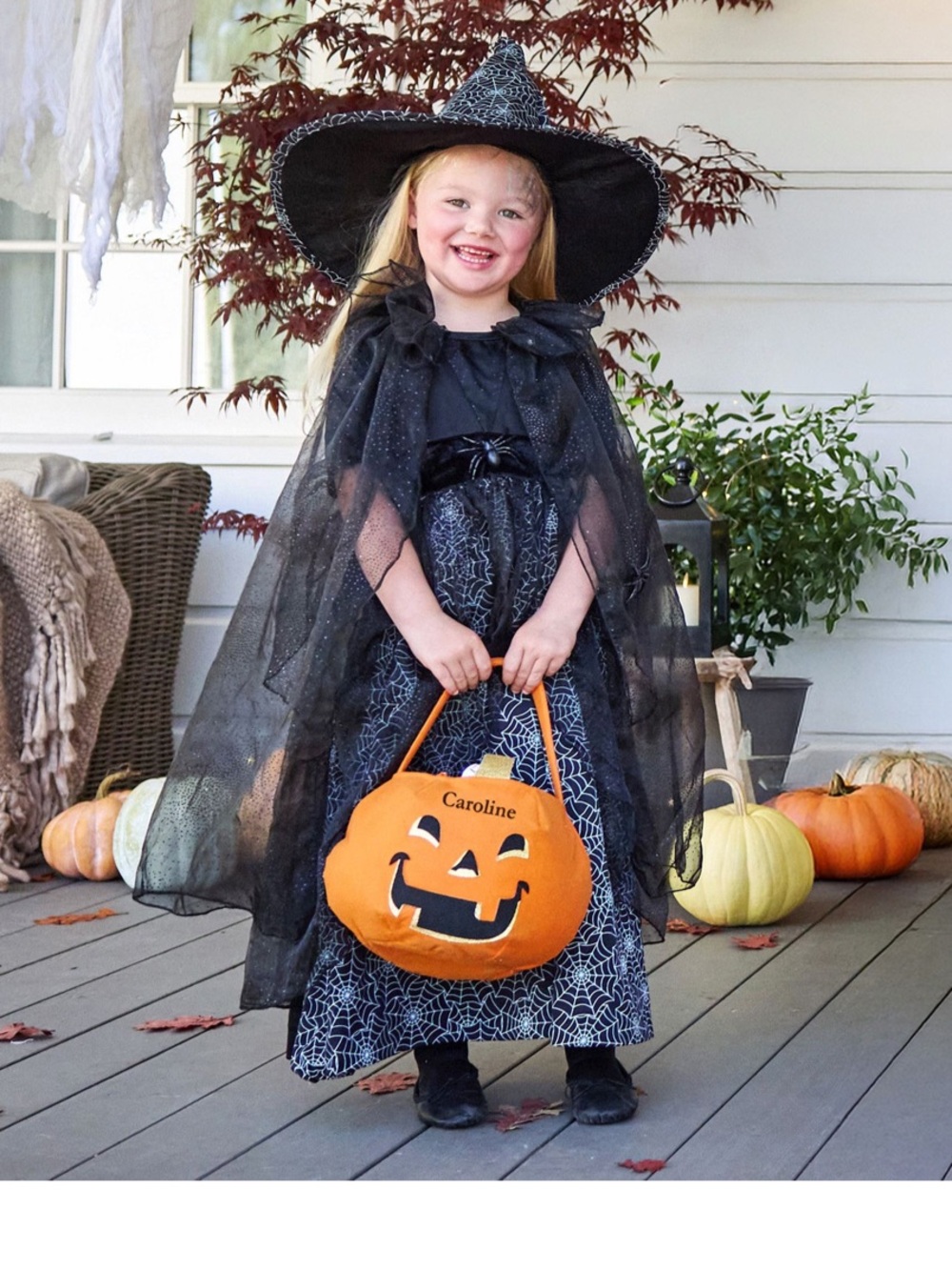 Pottery Barn Kids glow in the dark witch Halloween costume size 3